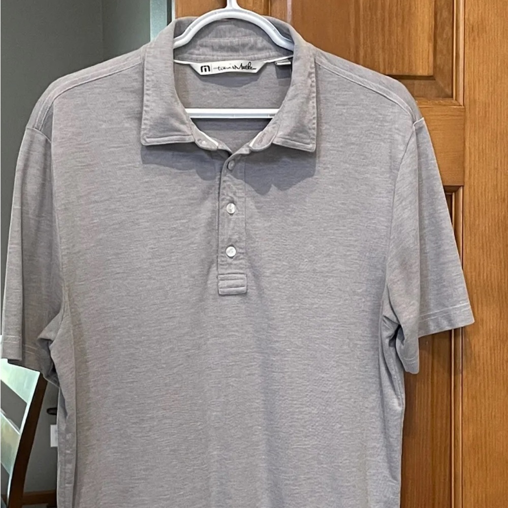 Travis Mathew Mens Polo Shirt Athletic Golf Polyester Blend Size M